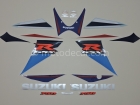 SUZUKI GSX-R 750 2007 BLUE WHITE DECAL KIT