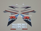 SUZUKI GSX-R 1000 2007 BLUE WHITE DECAL KIT